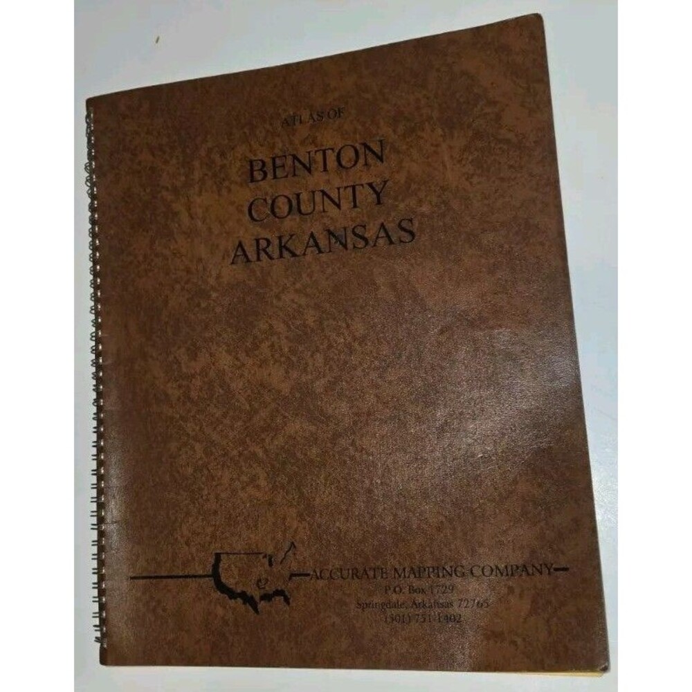 Illustrated Atlas of Benton County Arkansas Surveys Accurate Mapping Co. 1995 96